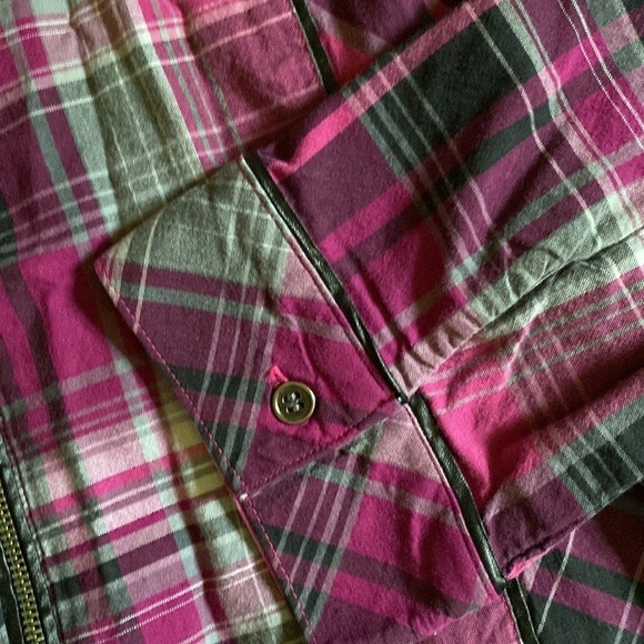 Christopher and Banks lightweight zipper jacket plaid size large - Picture 2 of 13